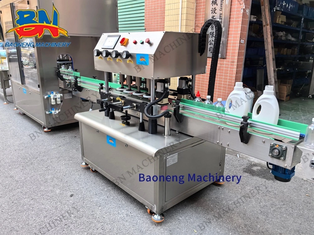 Quality Linear Automatic Liquid Oil Cream Shampoo Bottle Filling Capping Machine