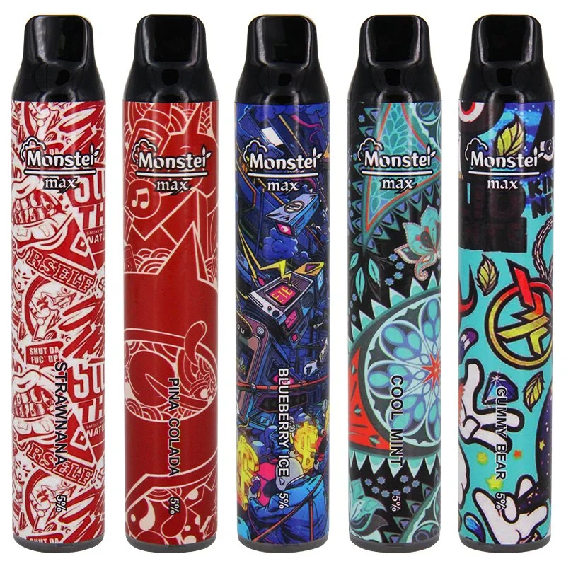 Monster Max Disposable Vapes 2500 Puffs Multiple Flavors 5% Nicotine Vape Kits with OEM Support