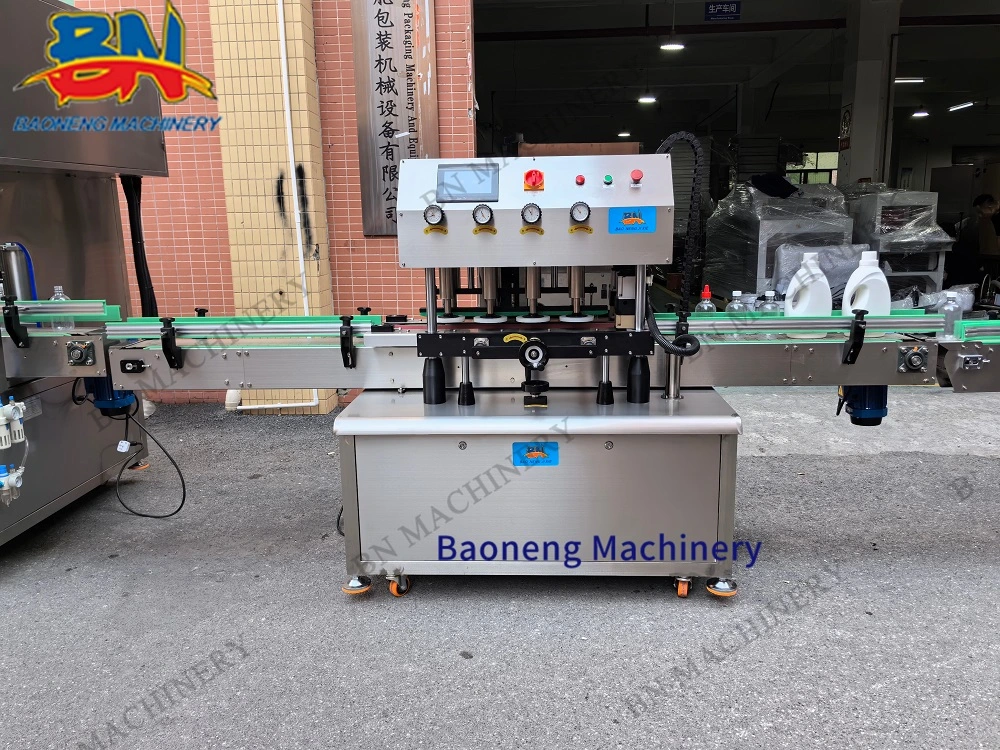 Quality Linear Automatic Liquid Oil Cream Shampoo Bottle Filling Capping Machine