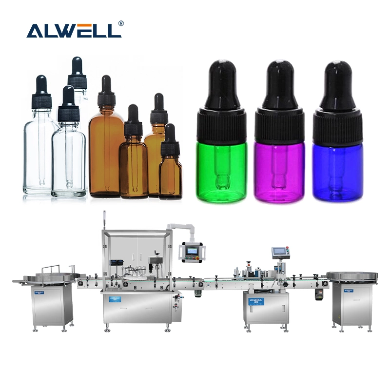 Automatic Eye Drop Essential Oil Dropper Bottle Filling Capping Machines