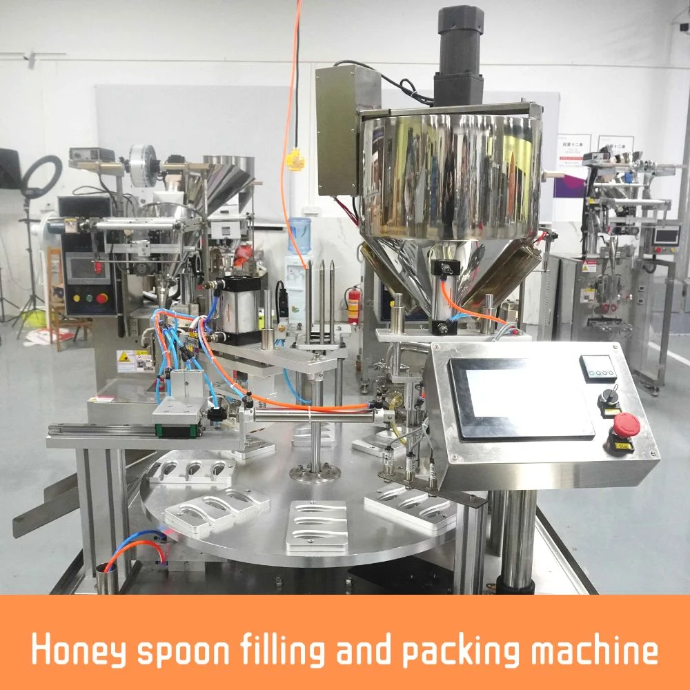 Disposable Spoon Honey Juice Jelly Ketchup Chili Sauce Vertical Form Fill Seal Filling Machine