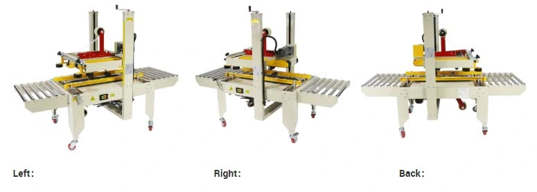 Fxa6050 Automatic Paper Tape Gift Box Four Corners Taping Pasting Machine