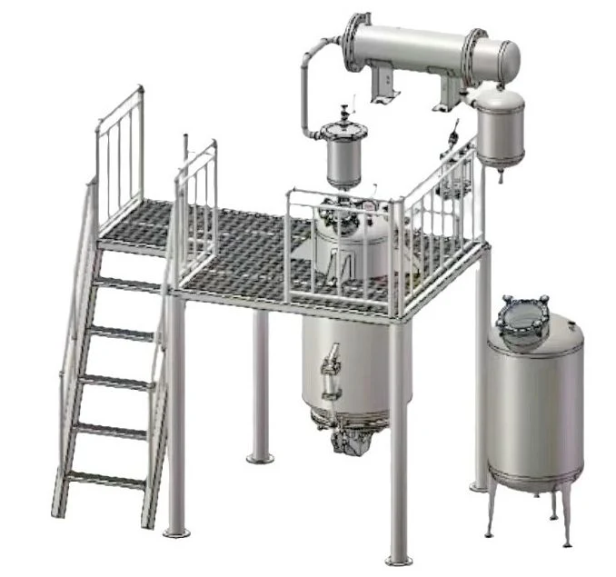 Chinese Herb Plant Extraction Concentration Machine Tea Flower Drink Production Line