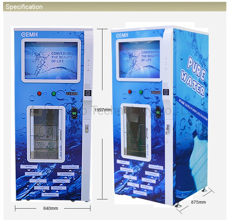 Automatic Cleaning Bottle Price Water Vending Machine Manufacturers