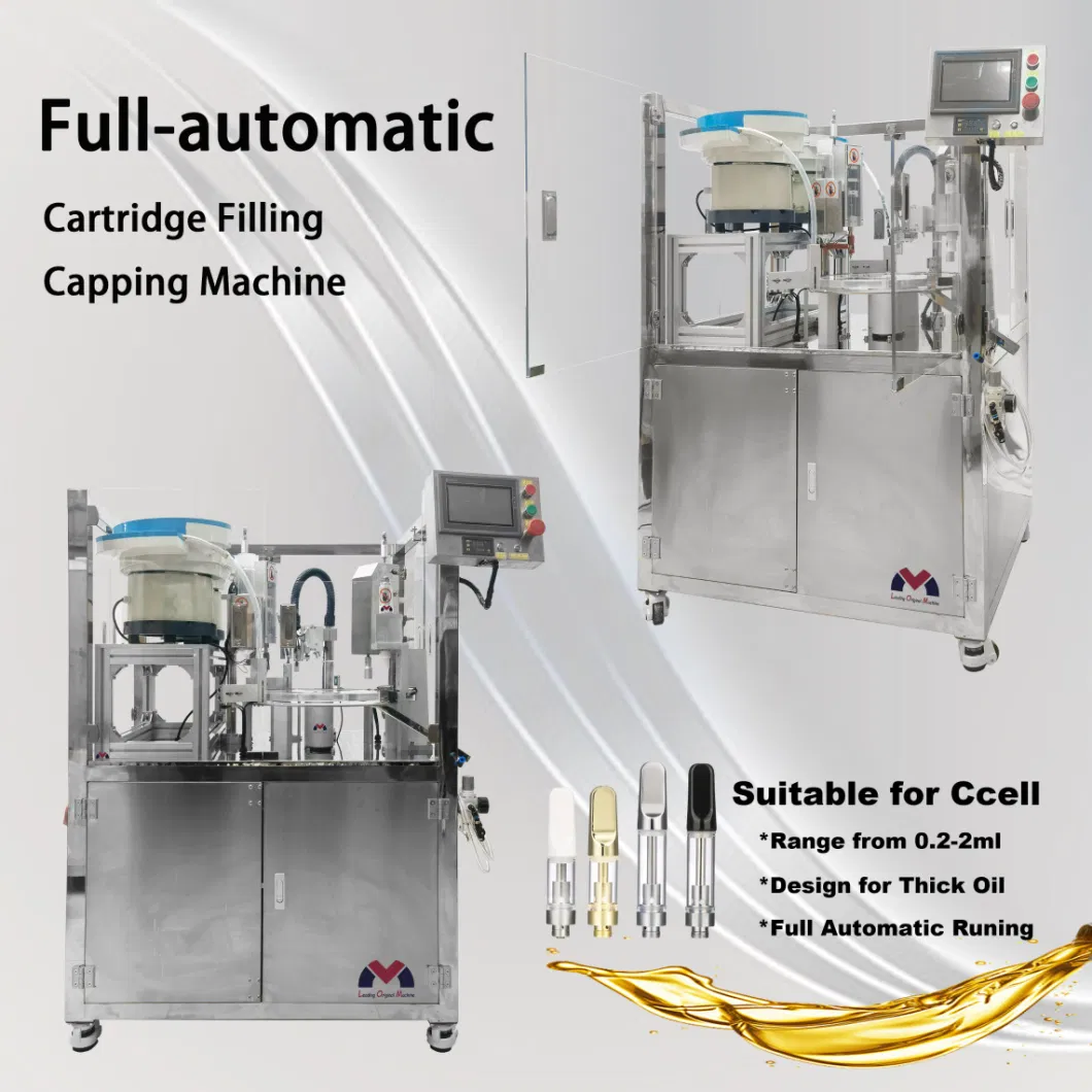 Fully Automatic Cartridge Filling Capping Machine for Thick Oil