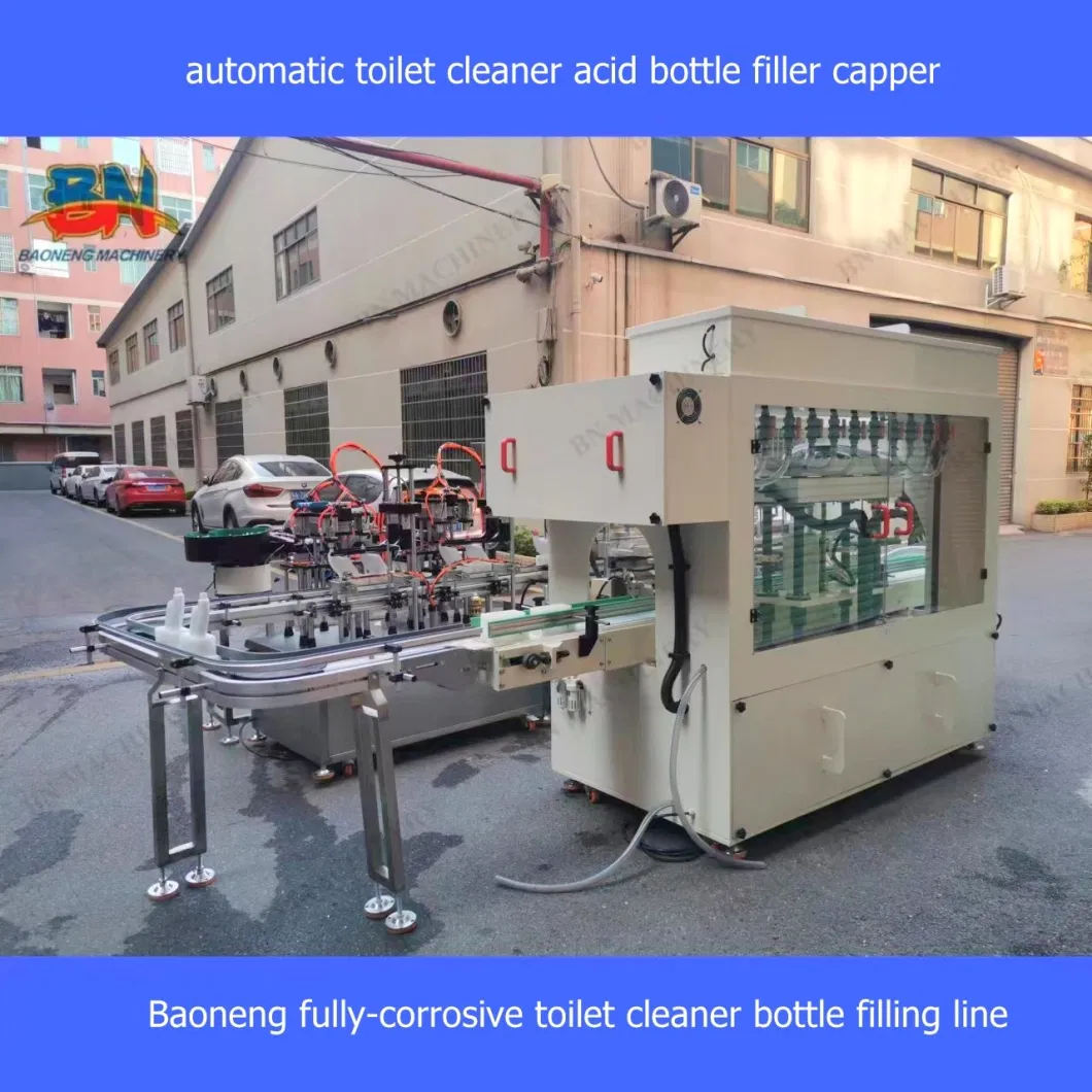 Quality Linear Automatic Liquid Oil Cream Shampoo Bottle Filling Capping Machine