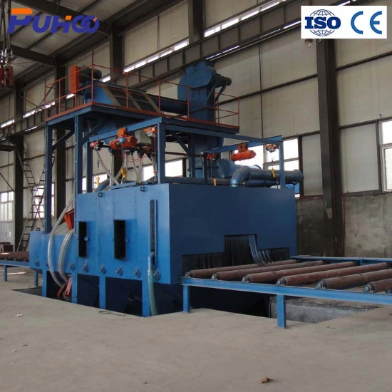 Frame and Steel Rust Remove Roller Conveyor Shot Blasting Machine