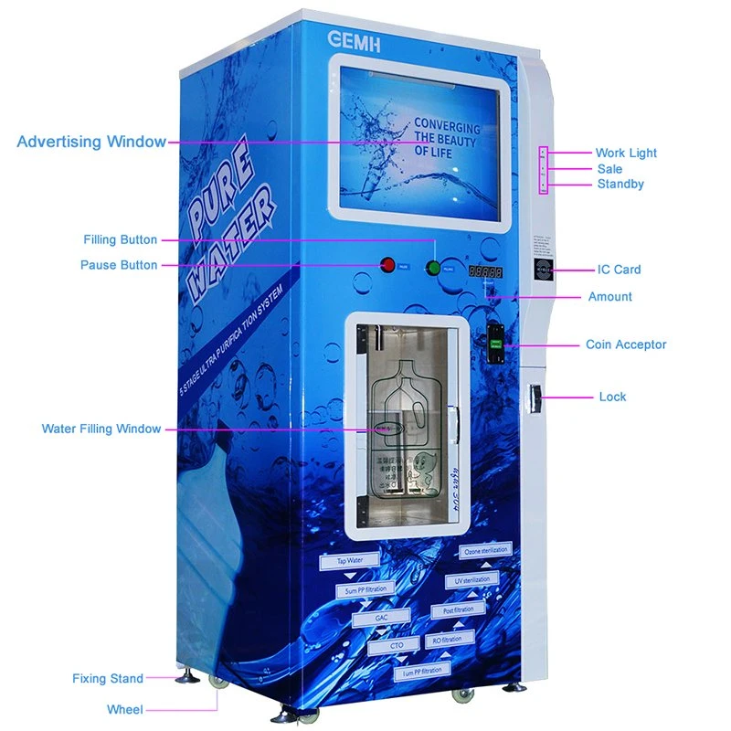 Automatic Cleaning Bottle Price Water Vending Machine Manufacturers