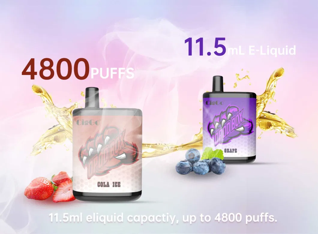 Factory Price Wholesale I Vape Electronic Cigarette 4800 Puffs 11.5ml Disposable Vape