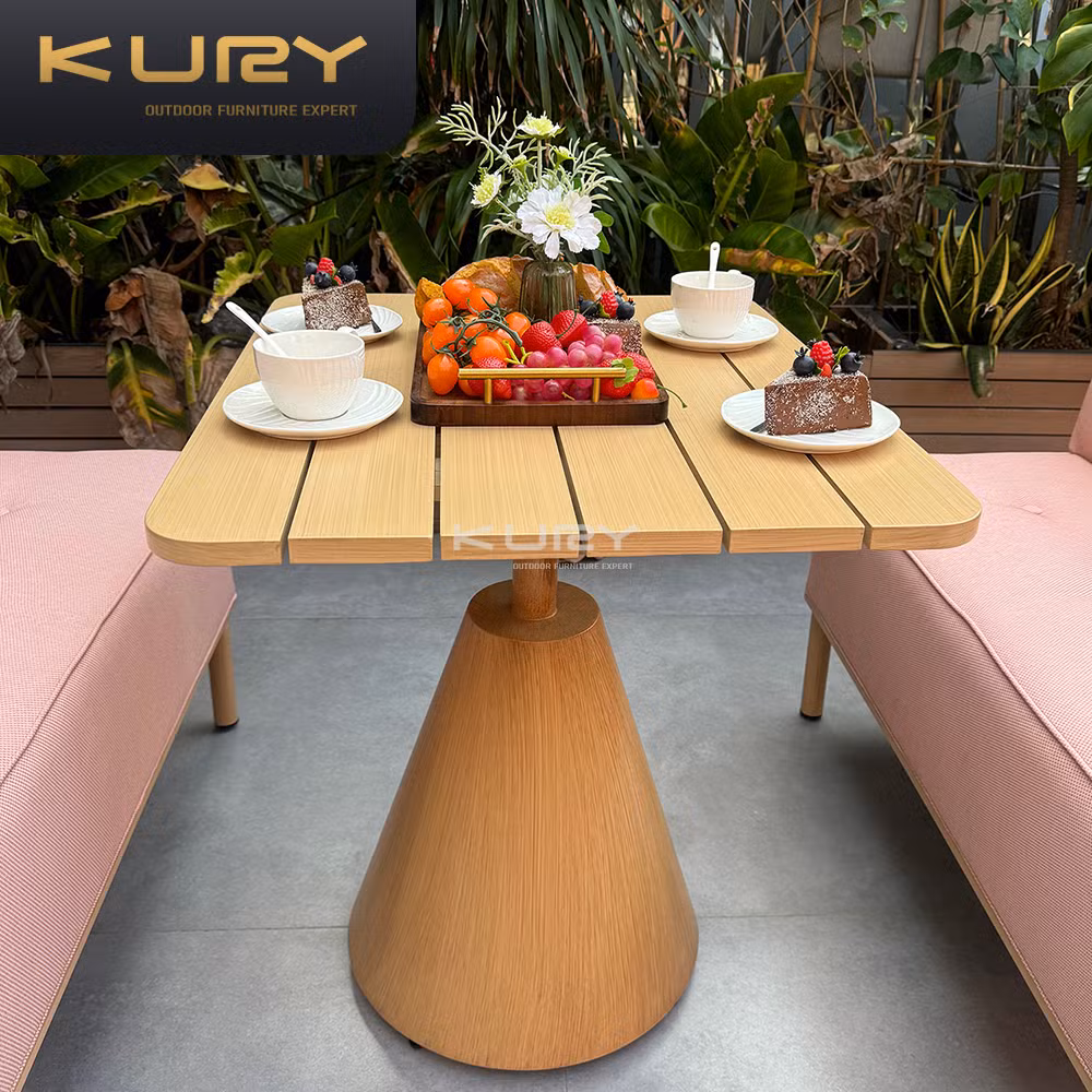 Bar Restaurant Dining Set Outdoor Garden Furniture Modern Booth Tables and Chairs