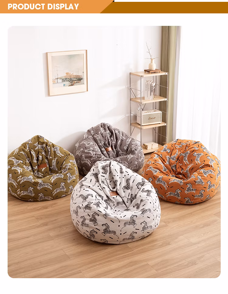 Chic Lounge Ottoman Set with Stylish Lazy Sofa and Bean Bag