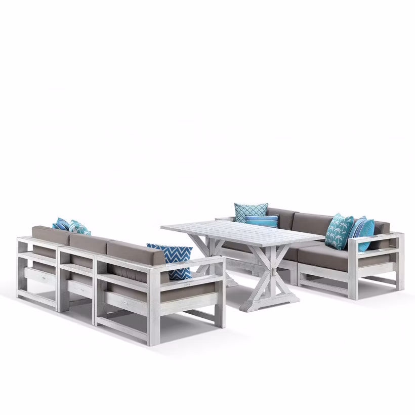 Chinese Factory Direct Wholesale Price Modern Luxury Modern Outdoor Waterproof Garden Home Hotel Aluminum Frame Patio Sofa Furniture