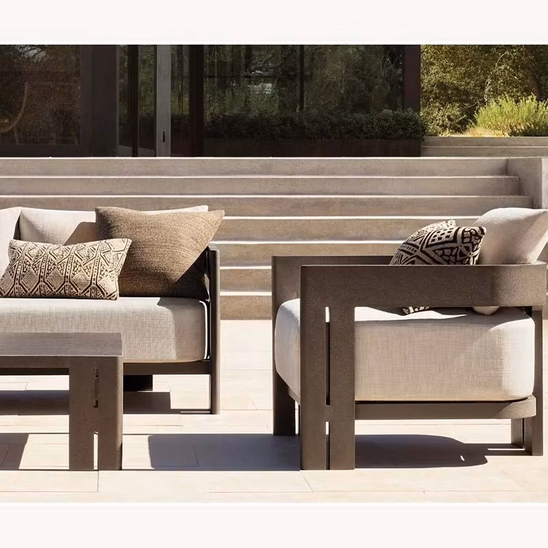 Tg Luxury Modern Design Teak Outdoor Morden Patio Moderne Sofa Resort Hotel Furniture Garden Sofa Sets