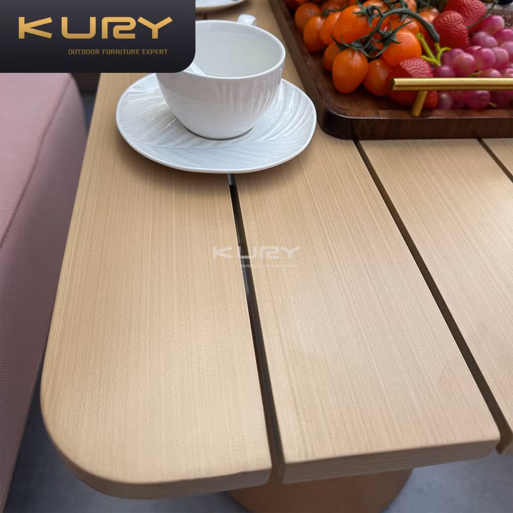 Bar Restaurant Dining Set Outdoor Garden Furniture Modern Booth Tables and Chairs