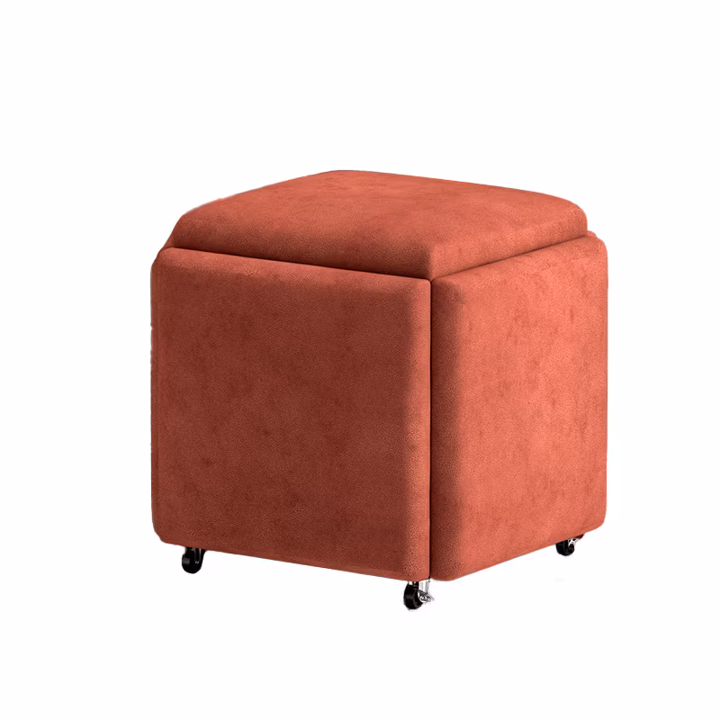 5 in 1 Stool Ottoman Folding Living Room Home Camping Outdoor Shoe Bench Changing Shoe Storage Seat Stool Ottoman