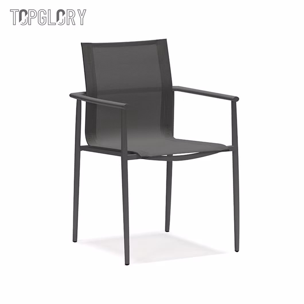 Outdoor Furniture High Quality PE Rattan Wicker Bistro Cafe Garden Aluminum Metal Patio Chair and Table Dining Set