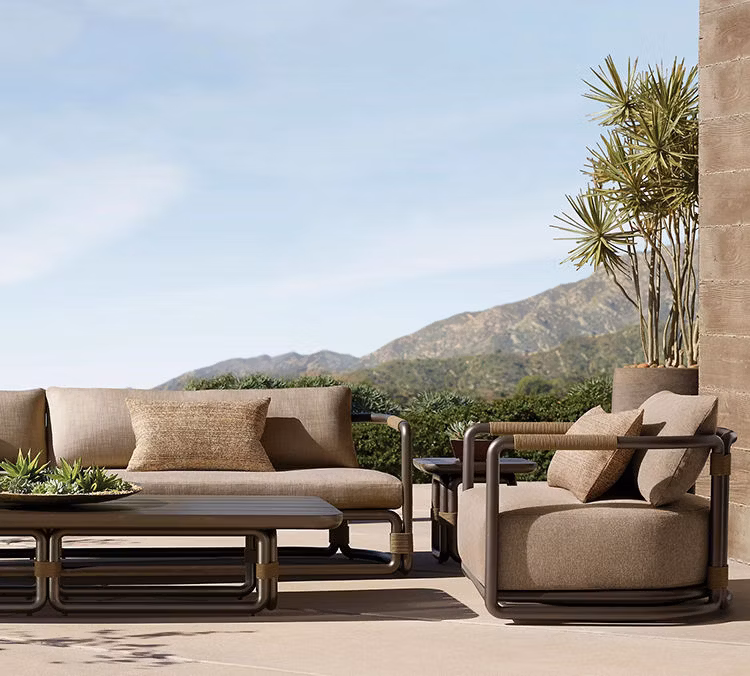 Tg Luxury Modern Design Teak Outdoor Morden Patio Moderne Sofa Resort Hotel Furniture Garden Sofa Sets