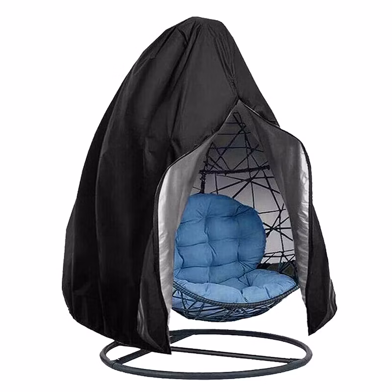 Factory-in-Stock Eggshell Rocking Chair Cover Wicker Courtyard Furniture Dust Cover Outdoor Furniture Accessories