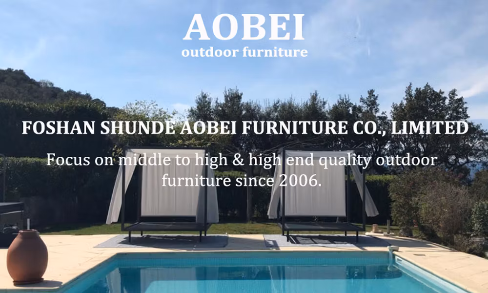 Modern Home Garden Outdoor Beach Hotel Resort Poolside Rattan Wicker Furniture Cabana Sunbed Daybed