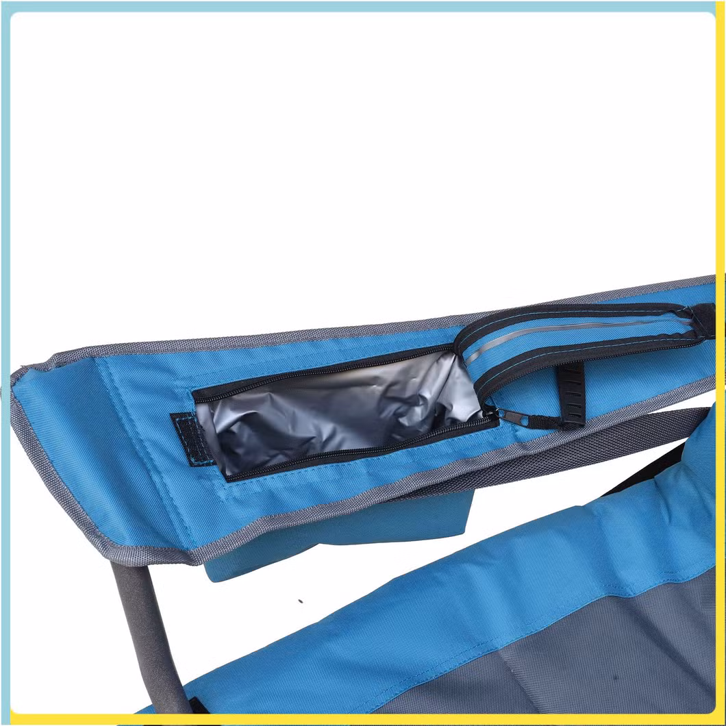 Outdoor Folding Comfortable High Back Chair with Cup Holder