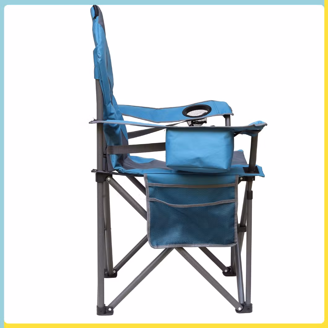 Outdoor Folding Comfortable High Back Chair with Cup Holder