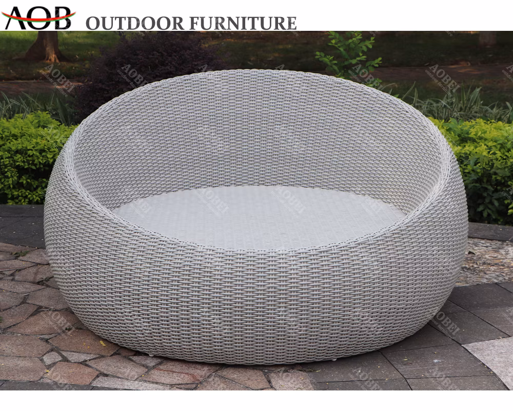 Modern Home Garden Outdoor Beach Hotel Resort Poolside Rattan Wicker Furniture Cabana Sunbed Daybed