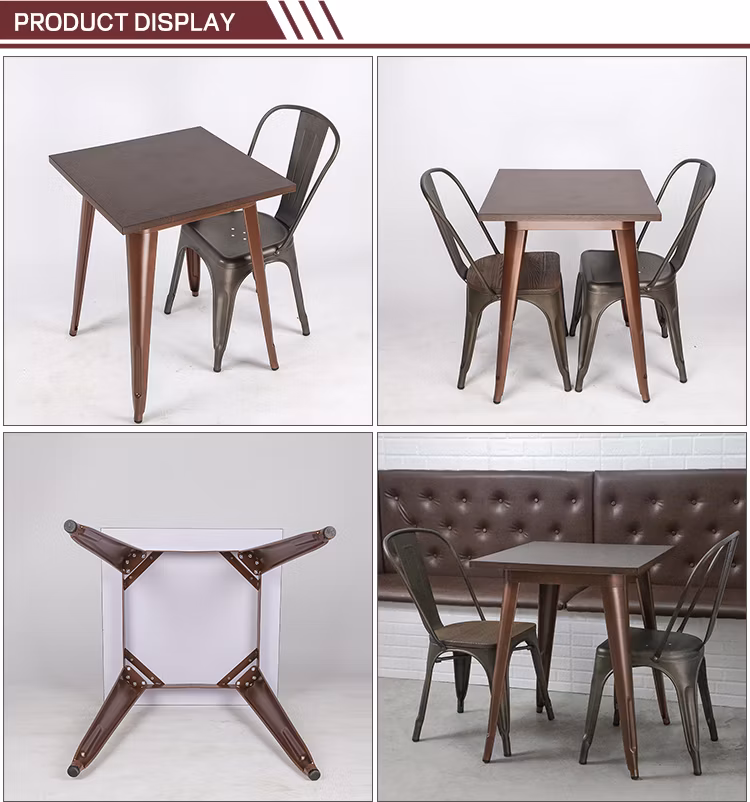 Modern Aluminum Indoor Outdoor Coffee Table for Hotel Restaurant Side Table
