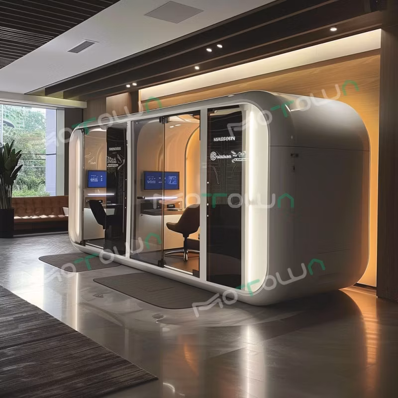 Professional Prefabricated Silent Privacy Movable Sleeping Pods Telephone Small Soundproof Room