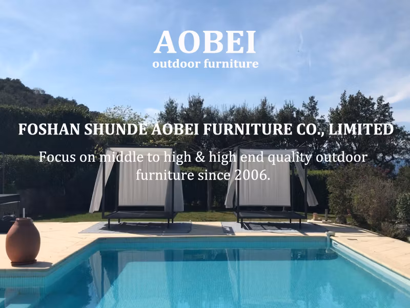 Customized Modern Exterior Home Hotel Resort Villa Restaurant Outdoor Round Dining Table Chair Furniture Set