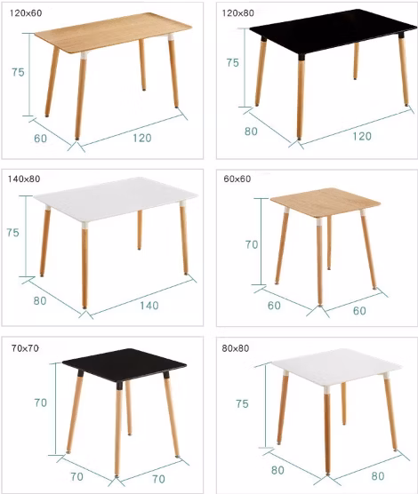 Simple Style MDF Outdoor Modern Wooden Dining Table