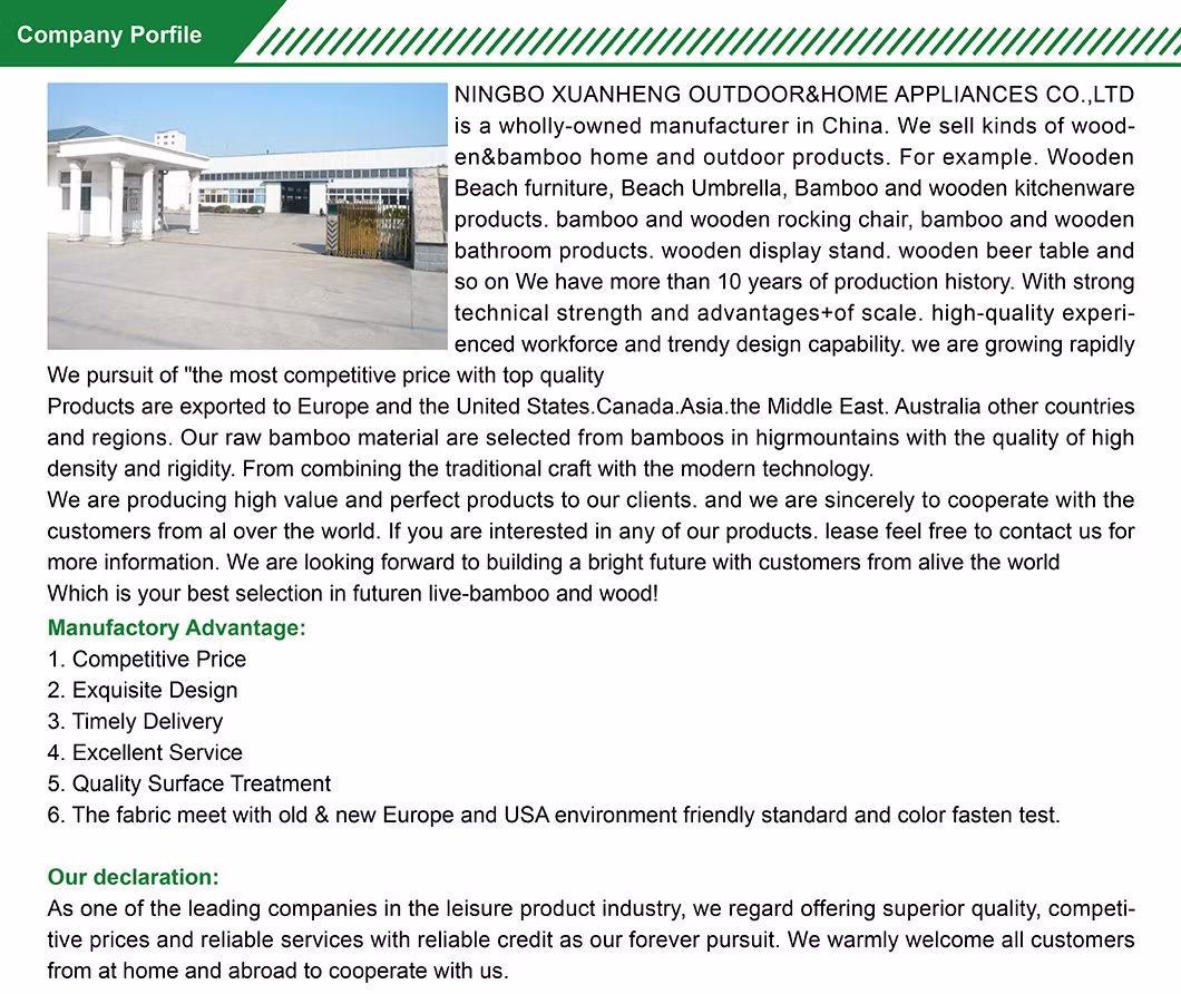 Outdoorfactory Outlet Customized Folding Camping Chair Used on Casual Deck Pool Beach