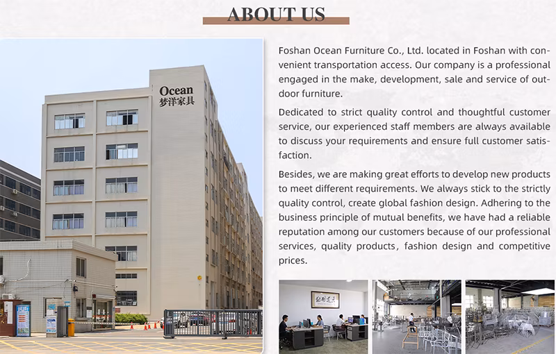 Factory Wholesale Aluminum Garden Furniture Set Outdoor Bar Table Chairs