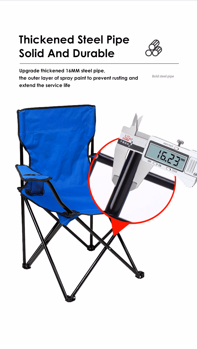 Logo Design Factory Direct Sales Lightweight Outdoor Fishing Chair Folding Camping Chair