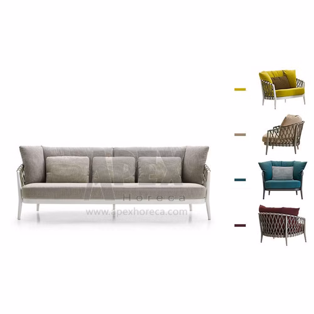 Modern Outdoor Hotel Home Garden Patio Furniture Sofa Set