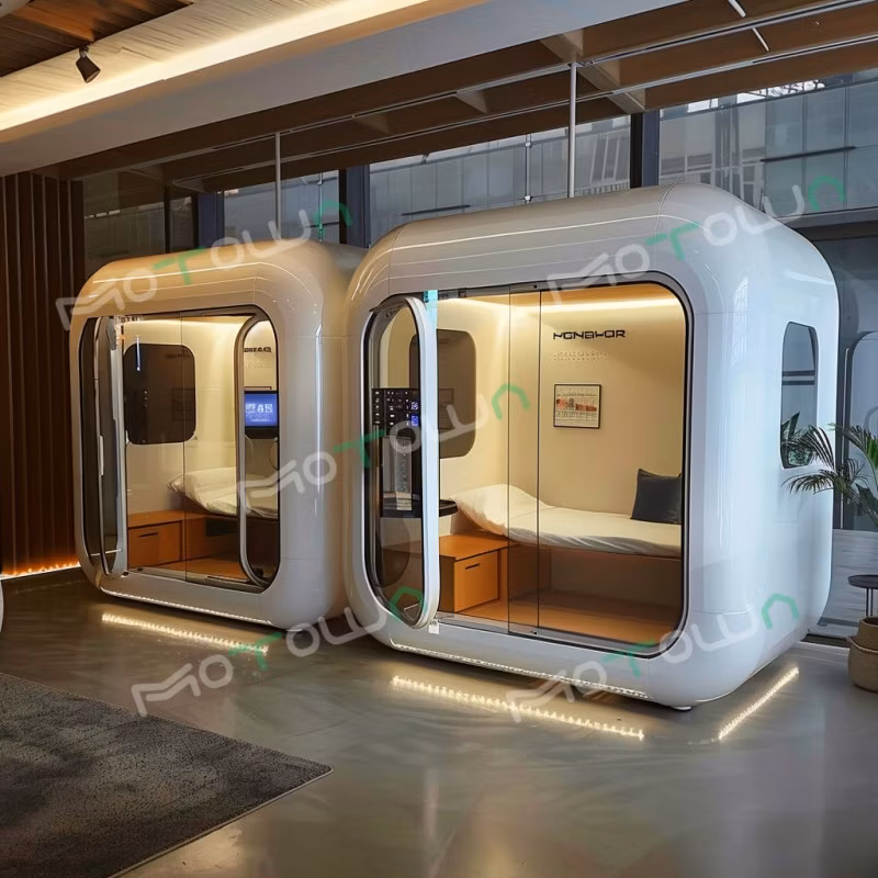 Professional Prefabricated Silent Privacy Movable Sleeping Pods Telephone Small Soundproof Room