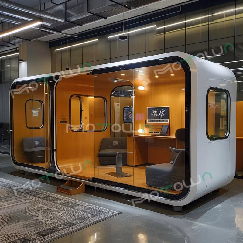 Professional Prefabricated Silent Privacy Movable Sleeping Pods Telephone Small Soundproof Room