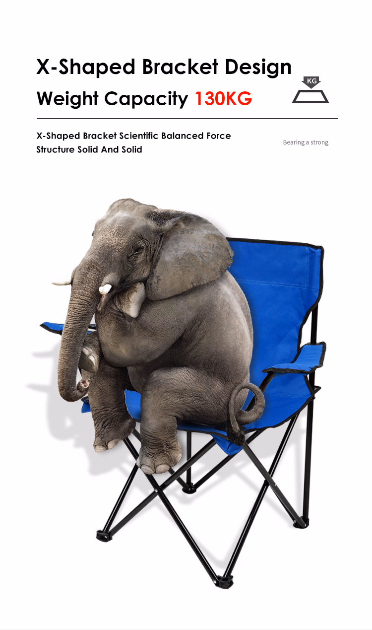 Logo Design Factory Direct Sales Lightweight Outdoor Fishing Chair Folding Camping Chair