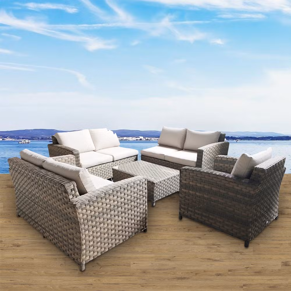 High Quality Patio Rattan Furniture Portable Garden Ratan Furniture Set Garden Outdoor