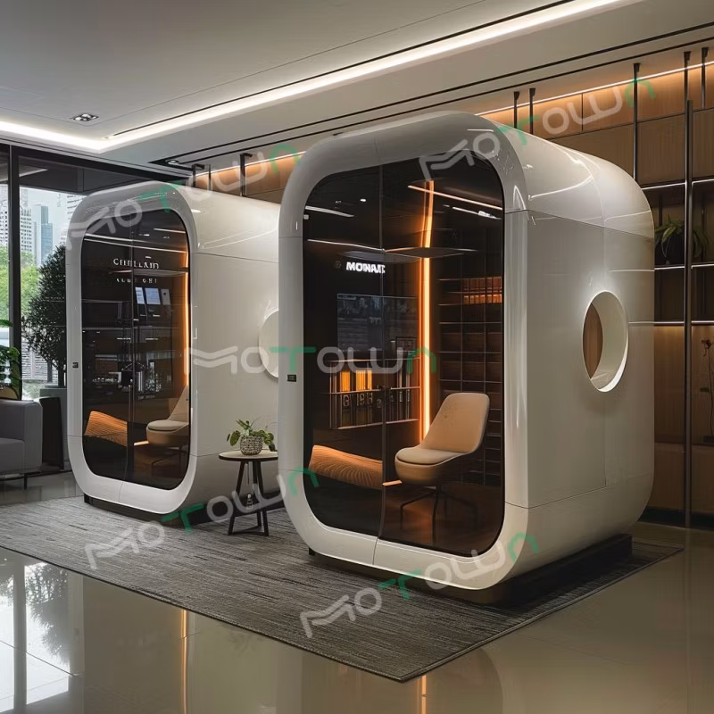 Professional Prefabricated Silent Privacy Movable Sleeping Pods Telephone Small Soundproof Room