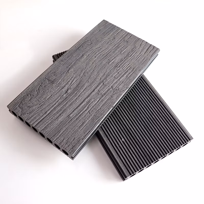 Anti-Slip Anti-UV Anti-Fade Waterproof Recyclable Anti-Rot Wood Plastic Composite Teak Decking Patio Deck