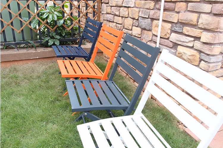 Outdoor Folding High Back Portable Camping Metal Wood Leisure Garden Chair