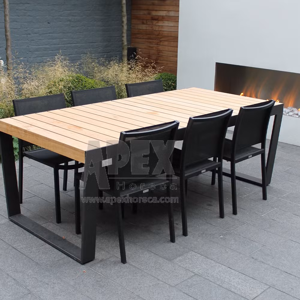 Modern Garden Furniture Outdoor Terrace Dining Table Chair Set Wholesale
