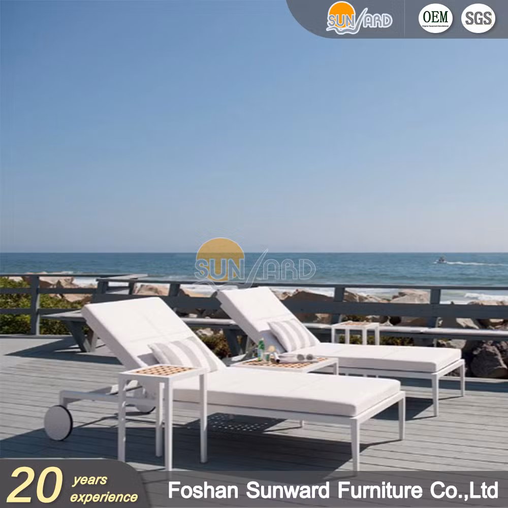 Leisure Hotel Resort High Quality Garden Furniture Pool Side Sea Side Outdoor Patio Chaise Lounge