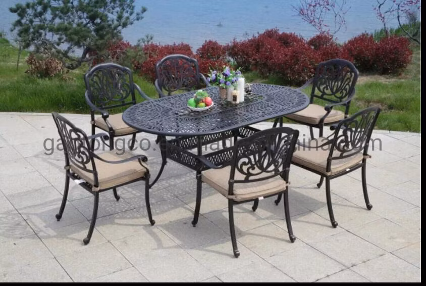 Outdoor Rustproof Dining Table Garden Chair Cast Iron Patio Bistro Table Set