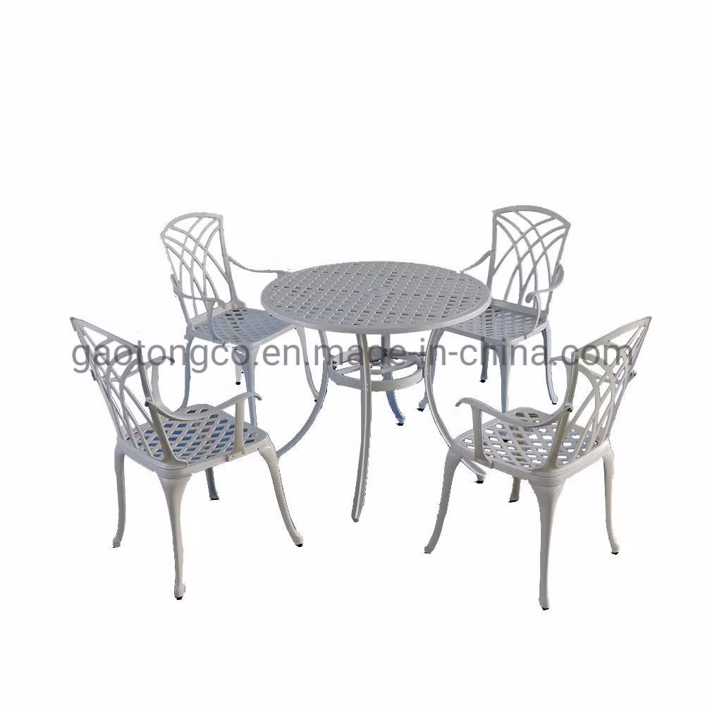 Outdoor Rustproof Dining Table Garden Chair Cast Iron Patio Bistro Table Set