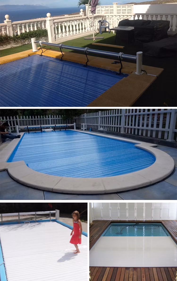 Water Crown High Quality Swimming Pool PC Slat Automatic Swimming Pool Overing Film Machine Accessory for Outdoor Use