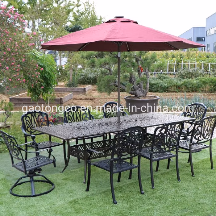Outdoor Rustproof Dining Table Garden Chair Cast Iron Patio Bistro Table Set