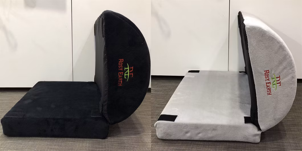 Znz Office Chairs Height Adjustable Under Desk Back Lumbar Knee Leg Cushion Anti Slip Bottom Velvet Cover Memory Comfortable Ergonomic Foot Rest Footrest