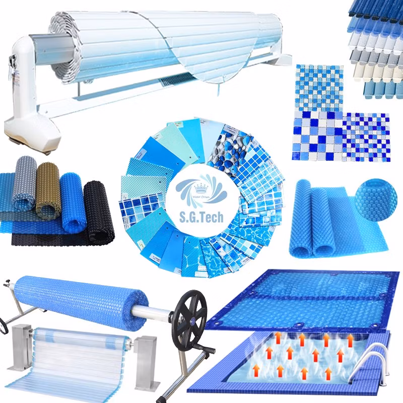 Water Crown High Quality Swimming Pool PC Slat Automatic Swimming Pool Overing Film Machine Accessory for Outdoor Use