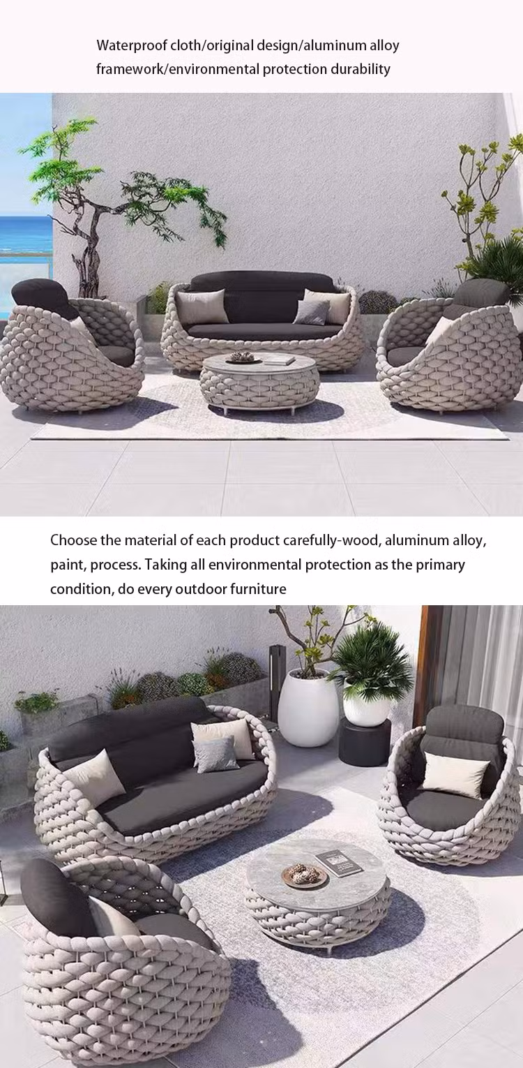 Manufacturer OEM/ODM Leisure Garden Patio Furniture Rattan Sectional Sofa Outdoor